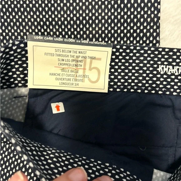 NWT Kahki by Gap skim city patterned pant - Picture 3 of 4